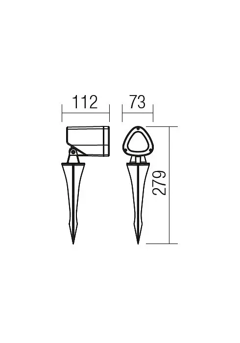 Ландшафтный светильник FELIX PR LED 7W IP65 DG 3000K (5.1.2) Redo 9041 - фото 3
