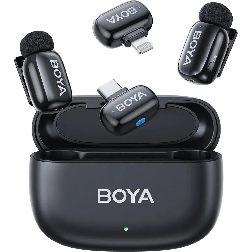Мікрофонна радіосистем Boya mini-12 USB-C/Lightning Black [153269] - фото 2