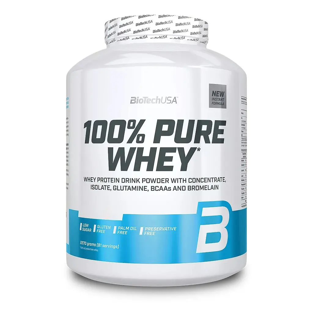 Протеїн BioTech 100% Pure Whey, 2.27 кг - Горіх
