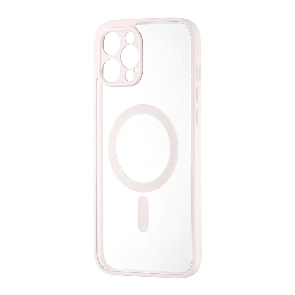 Чохол Color Edge with MagSafe (Protected Camera) iPhone 12 Pro Max Pink