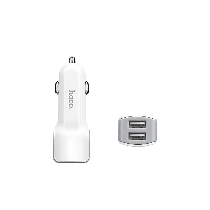 АЗП Micro USB 5V/2.4A 2USB Z23 white Hoco - фото 3
