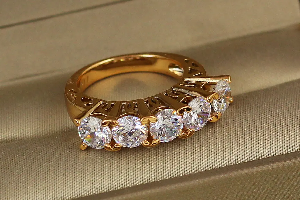 Кільце Xuping Jewelry Кастет р 17 золотисте - фото 2