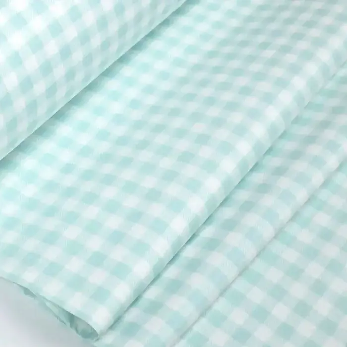 Дитяче простирадло Cosas Mint Check 110х160 см бірюзово-біле (MintCheck_110x160) - фото 4