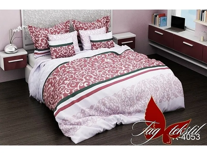 Комплект постільної білизни Євро TAG tekstil pbe0026413 - фото 2