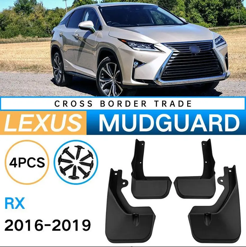 Бризковики для Lexus RX 350 2015-2019 Комплект 4 шт (BTYLXRX1621) - фото 4