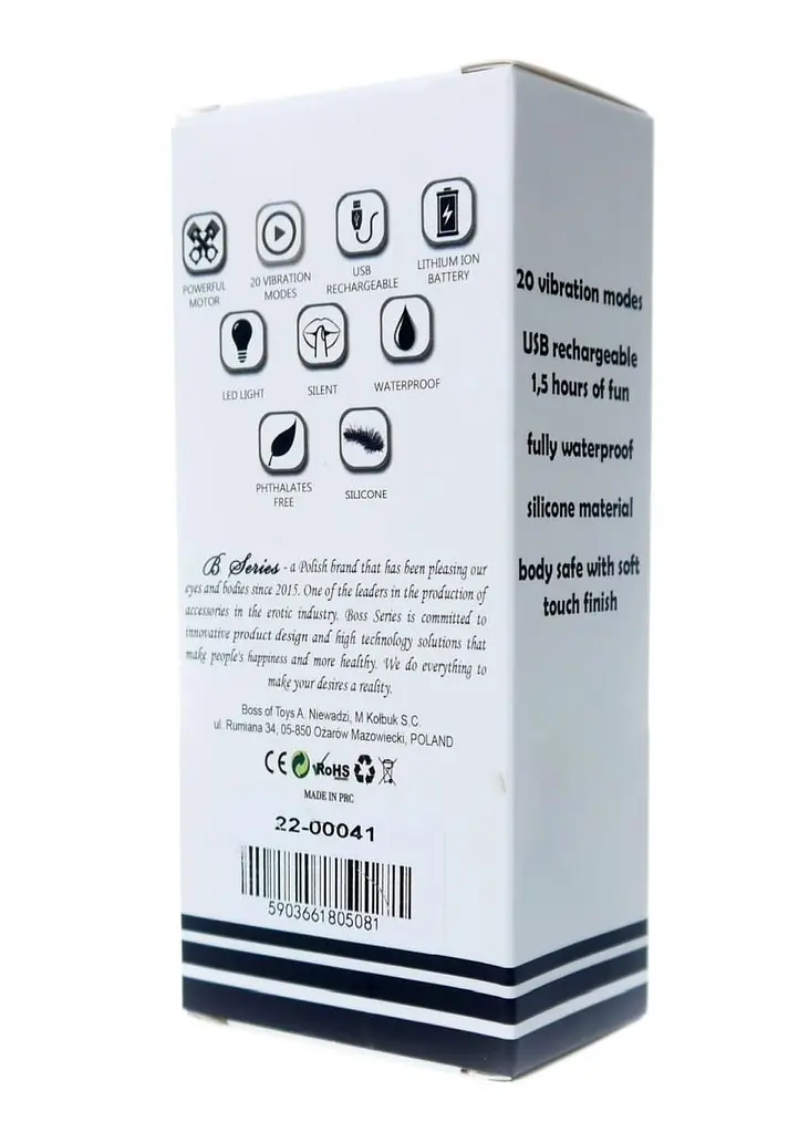Вібромасажер B - Series Magic Rechargeable Mini, 11 см (чорний) - фото 8