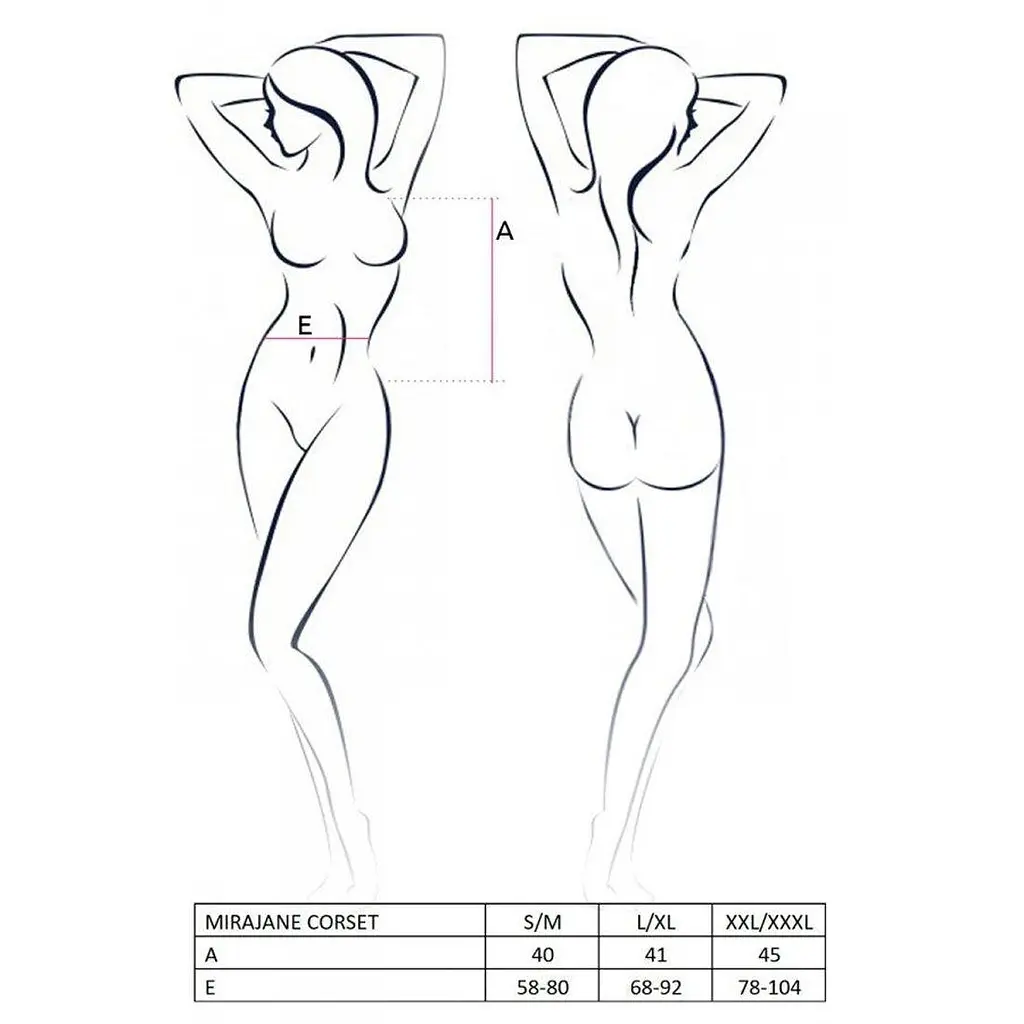 Passion MIRAJANE CORSet black L/XL - фото 7