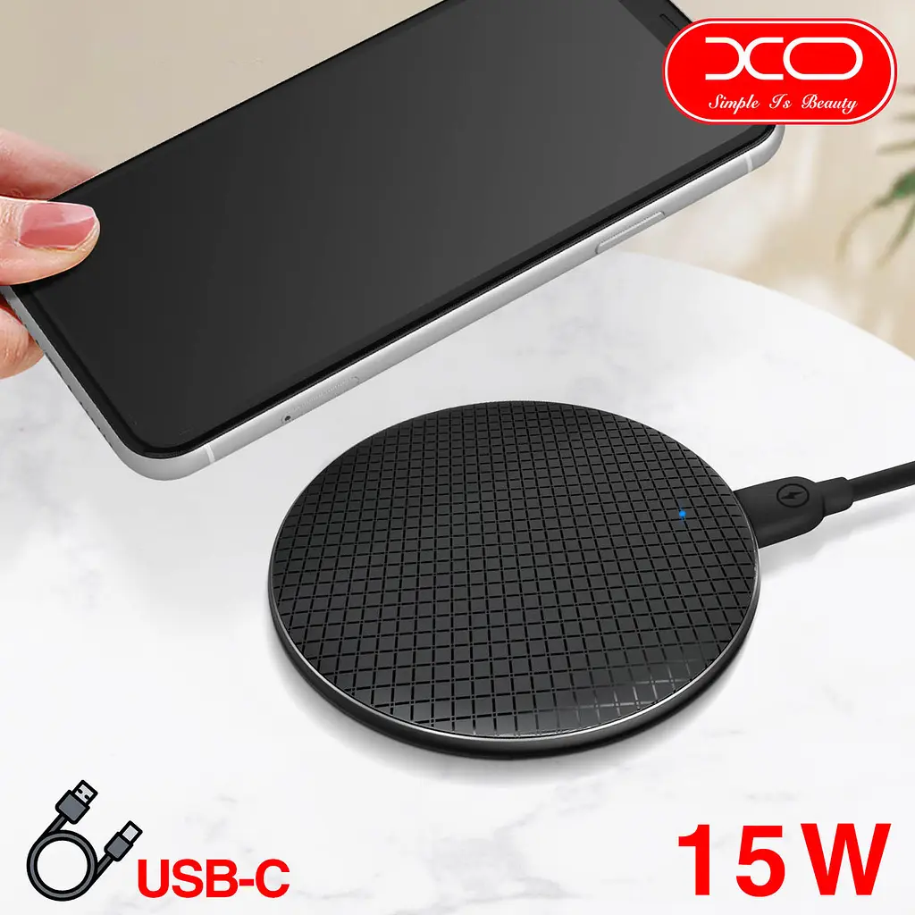 Бездротове зарядне — настільне XO WX020 wireless fast charger чорне - фото 5