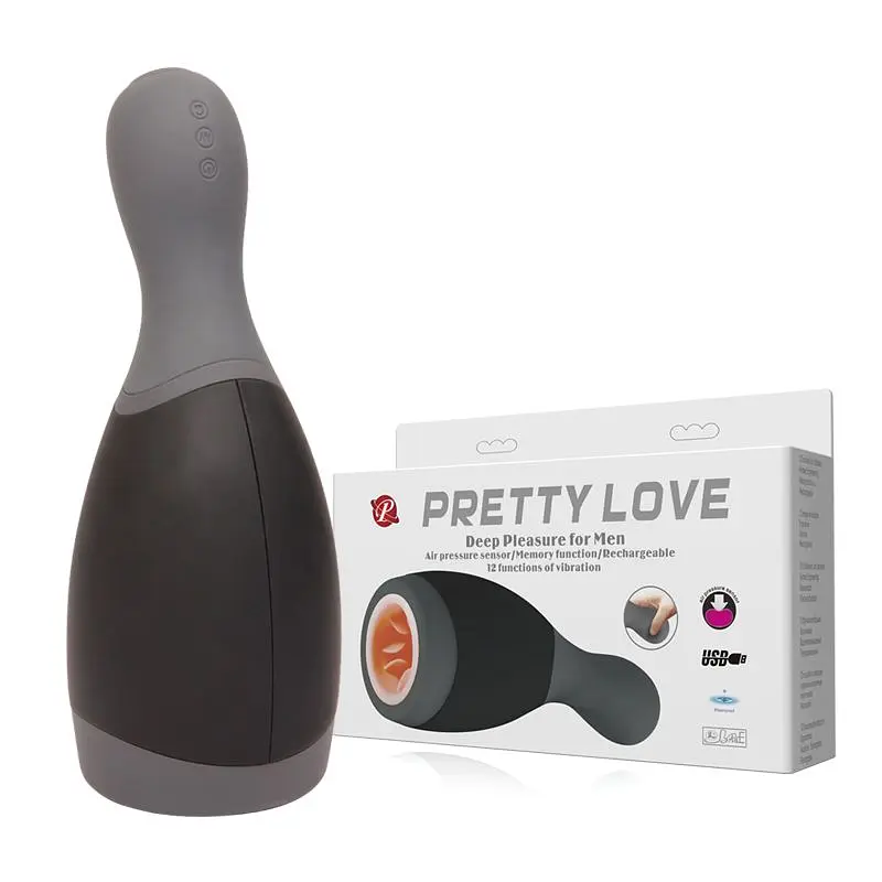 Мастурбатор Pretty Love Deep Pleasure for Men, 23х5,5 см (чорний)