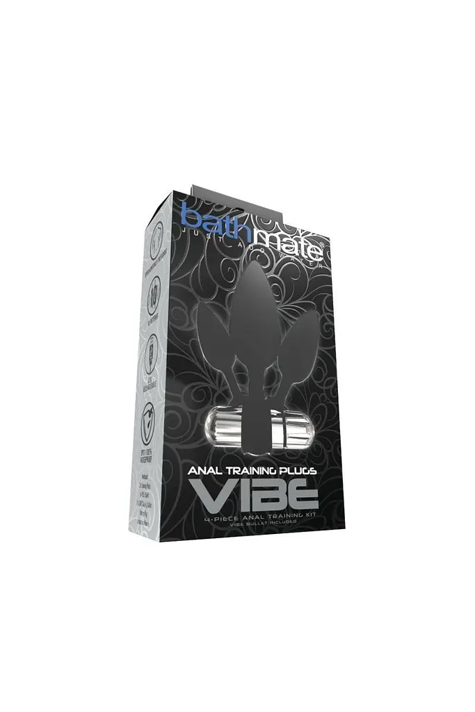 Набір анальних вібропробок Bathmate Anal Training Plugs VIBE, 3 пробки та вібропуля - фото 6