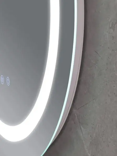 Дзеркало Mixxus PLAIN MC02-80 з LED Touch, Anti-fog, димером, регулюванням яскравості, годинником (MI6931) - фото 4