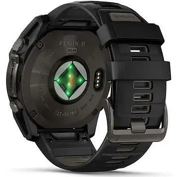 Смарт-годинник Garmin Fenix 8 51mm Solar Sapphire Carbon Gray DLC Titanium w. Black/Pebble Gray S. Band (010-02907-10/11) - фото 4