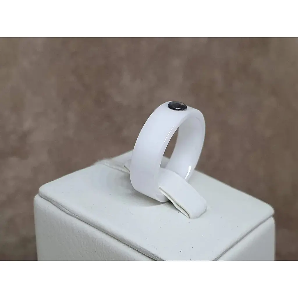 Срібне кільце Aurora з керамікою. С1142Б 16,5 - фото 3