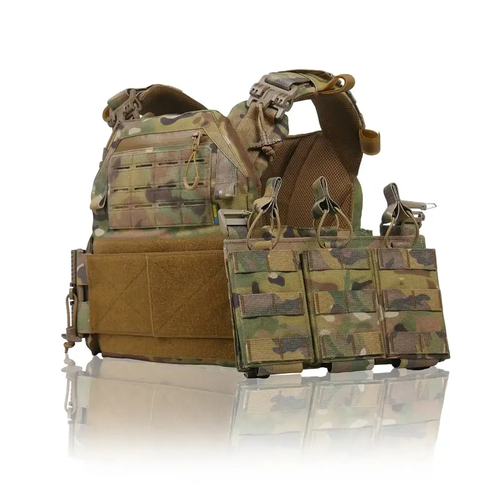 Плитоноска Kiborg GU gen.2 + 3 підсумки MultiCam (1000-k45000) - фото 3