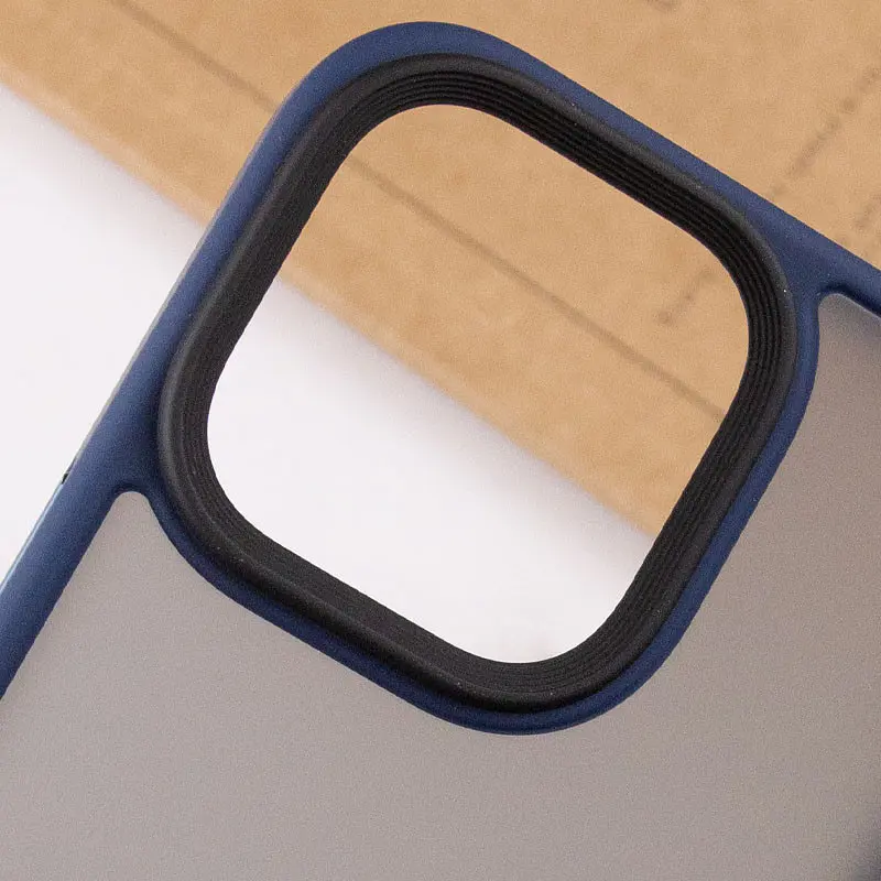 TPU+PC чохол Metal Buttons для Apple iPhone 12 Pro Max 6.7" Синій, TPU+PC - фото 6