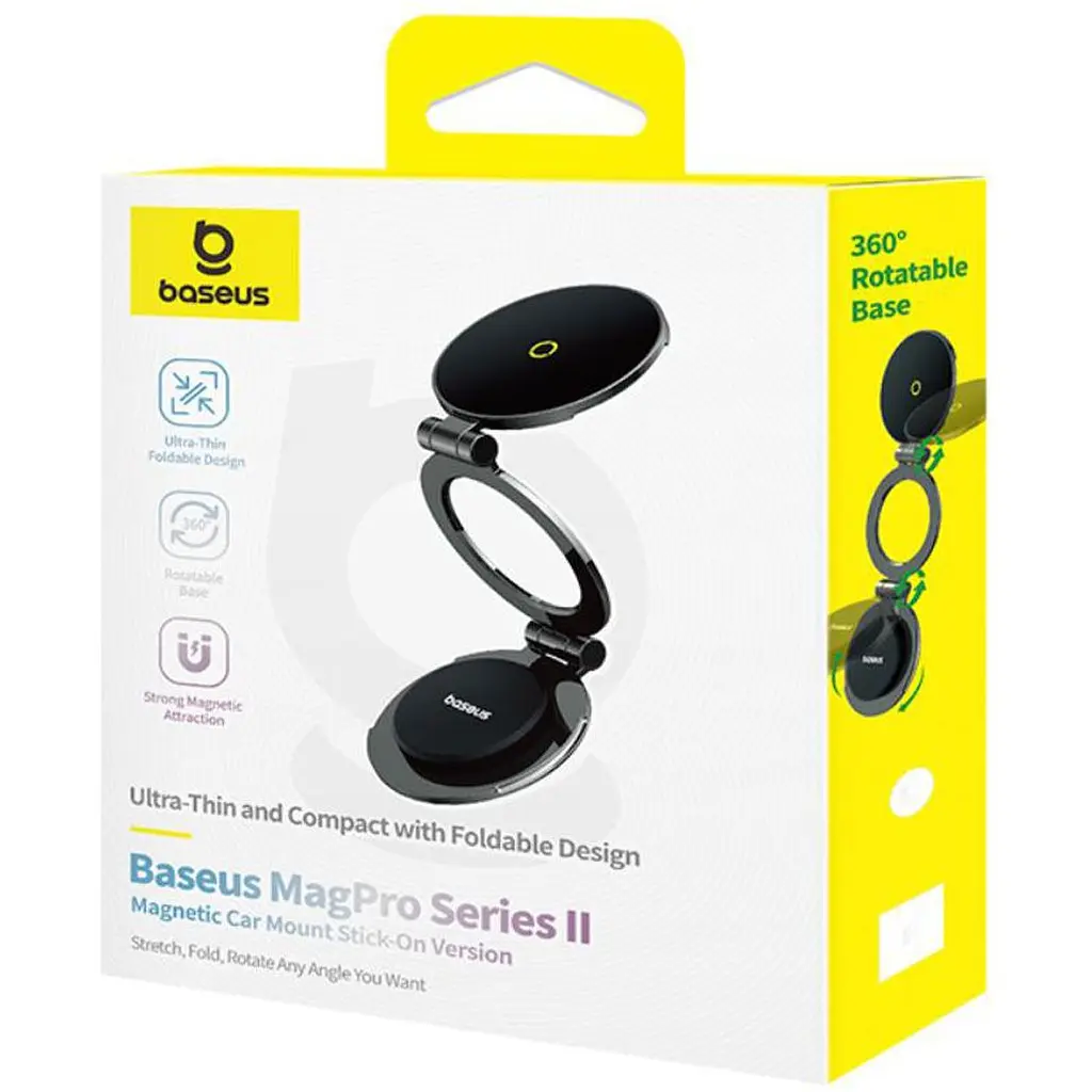 Автотримач Baseus MagPro Series II Magnetic Black (C40172900121-00) [128875] - фото 5