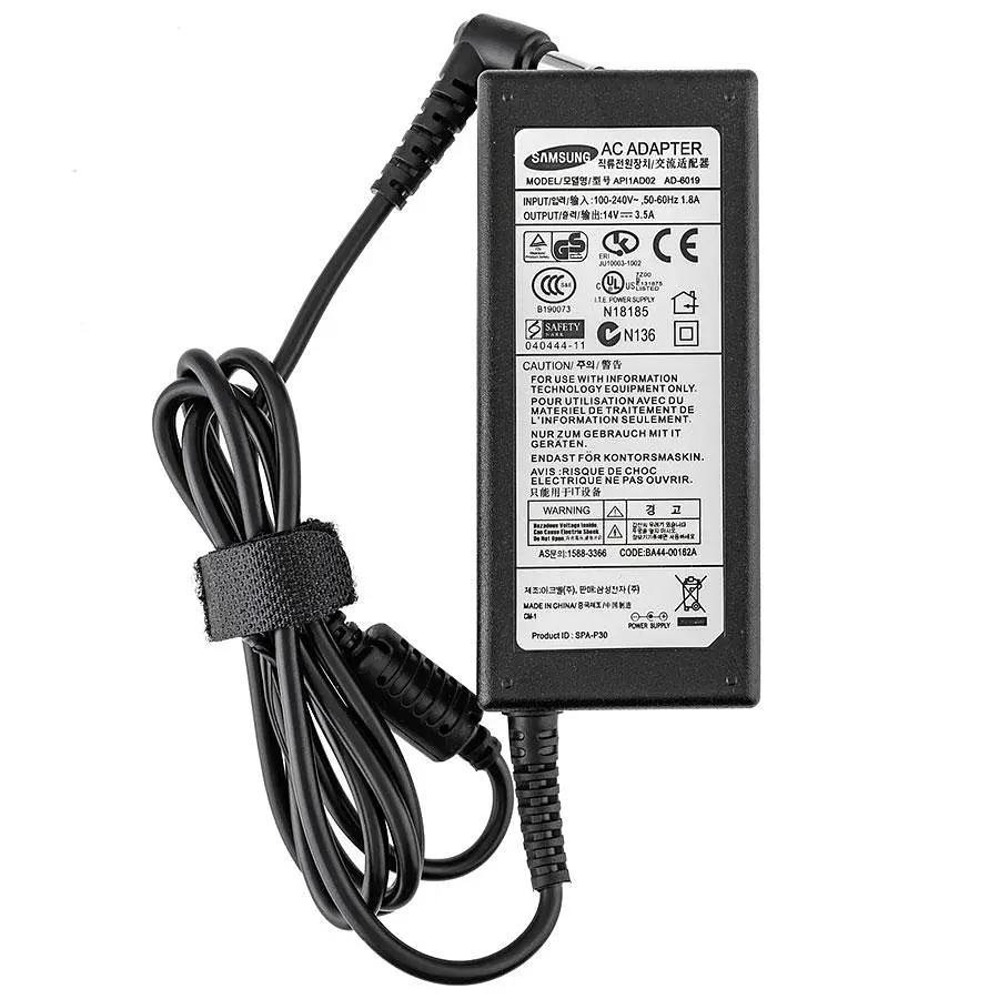 Блок живлення для монитора Samsung 14V 3.5A 49W 6.5x4.4мм+PIN чорний (без кабелю!) (AD-4914N) - фото 3