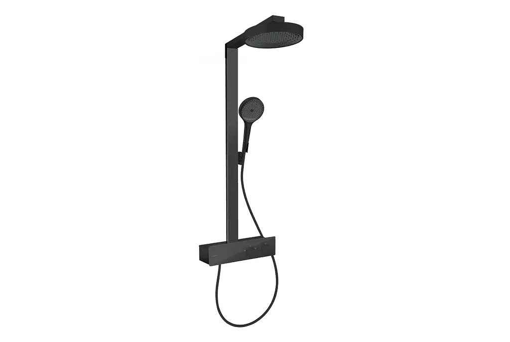 Душова система з термостатом Hansgrohe Rainfinity 250 1jet EcoSmart matt black 28742670