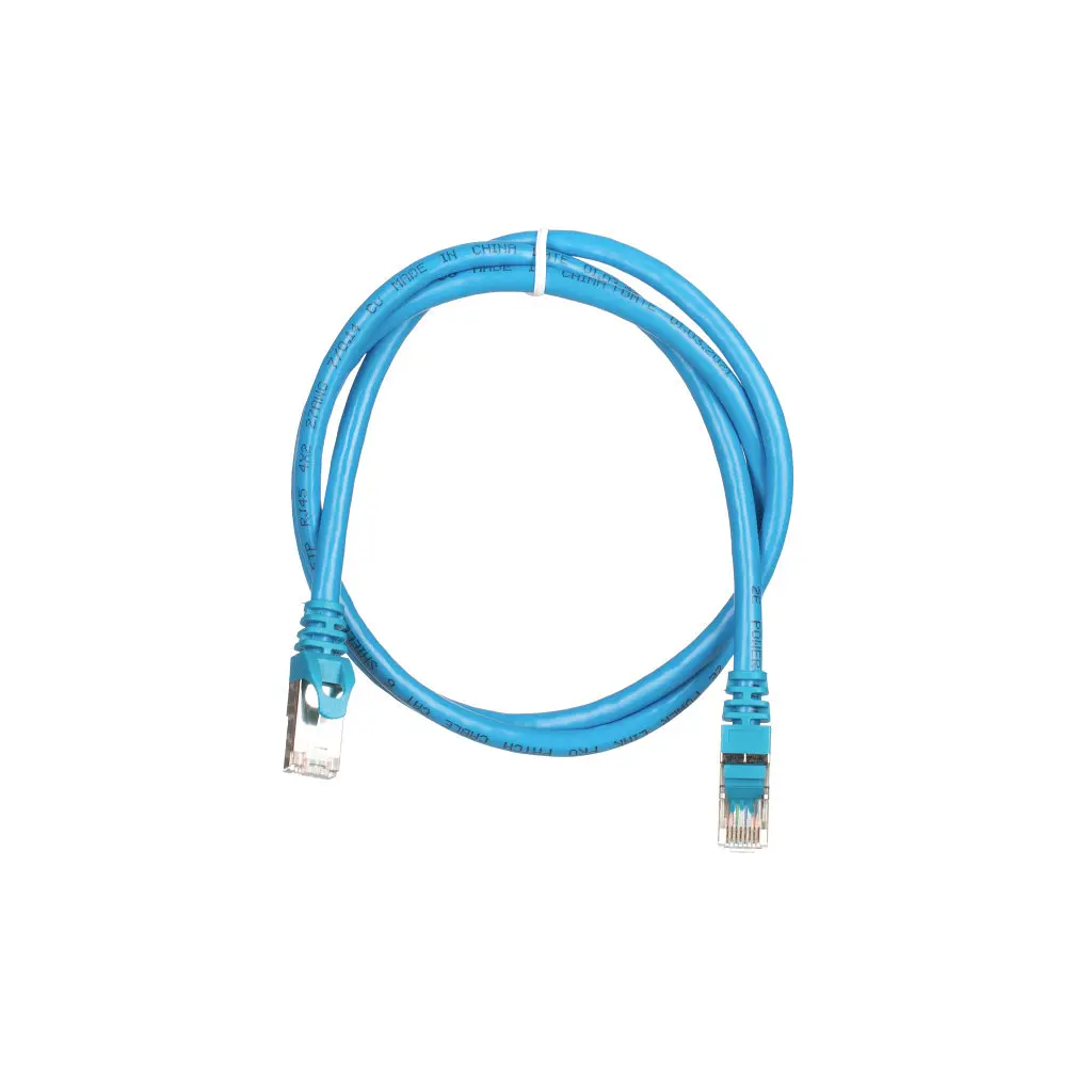 Патч-корд 1м S/FTP Cat 6 CU PVC 26AWG 7/0.16 blue 2E (2E-PC6SFTPCOP-100BL) - фото 2