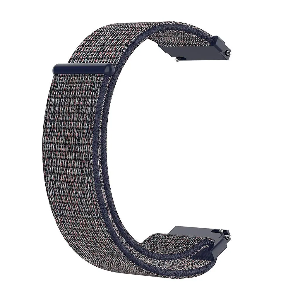 Ремінець BeWatch 20 мм нейлоновий липучка для Samsung Galaxy Watch 42 мм Navy (1011398) - фото 5