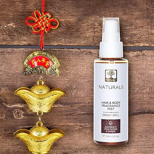 Мист BIOselect Hair and Body Fragrance Mist Orient Spell Bergamot Pink Pepper & Amber для тела и волос 100 мл - фото 4