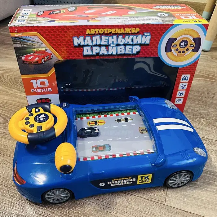 Інтерактивна іграшка машинка тренажер «Маленький Драйвер» зі звуком і підсвіткою - фото 3