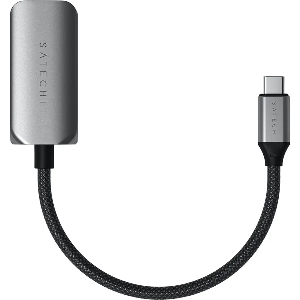 Адаптер Satechi USB-C 2.5 Gigabit Ethernet Space Gray (ST-AE25M) - фото 2