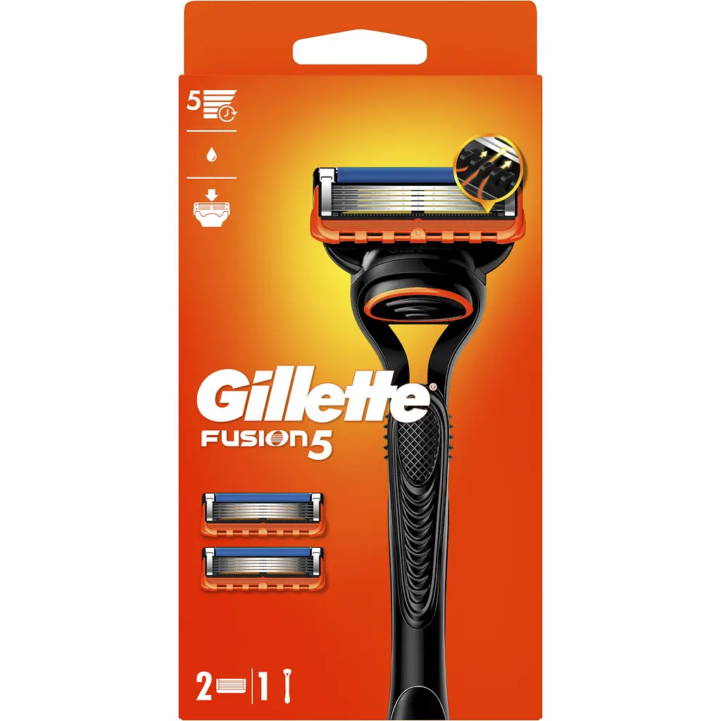 Станок для гоління Gillette Fusion5 з 2 змінними картриджами чоловічий - фото 2