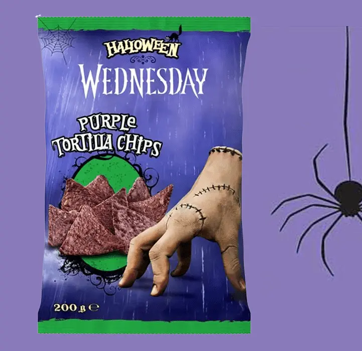 Чіпси Halloween Wednesday Purple Tortilla Chips 200г - фото 4