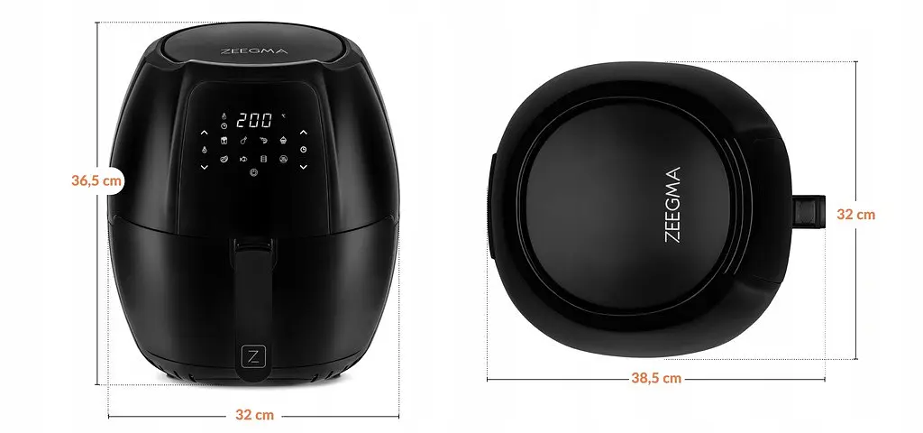 Аэрогриль Аэрофритюрница Zeegma Knapper GRAND Black - фото 7