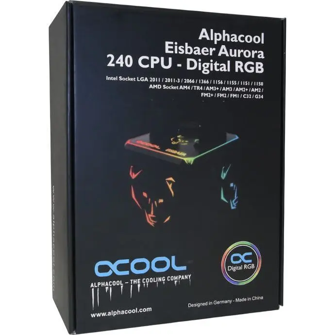 Система водяного охлаждения Alphacool Eisbaer Aurora 240 CPU Digital RGB [11728] [143358] - фото 8