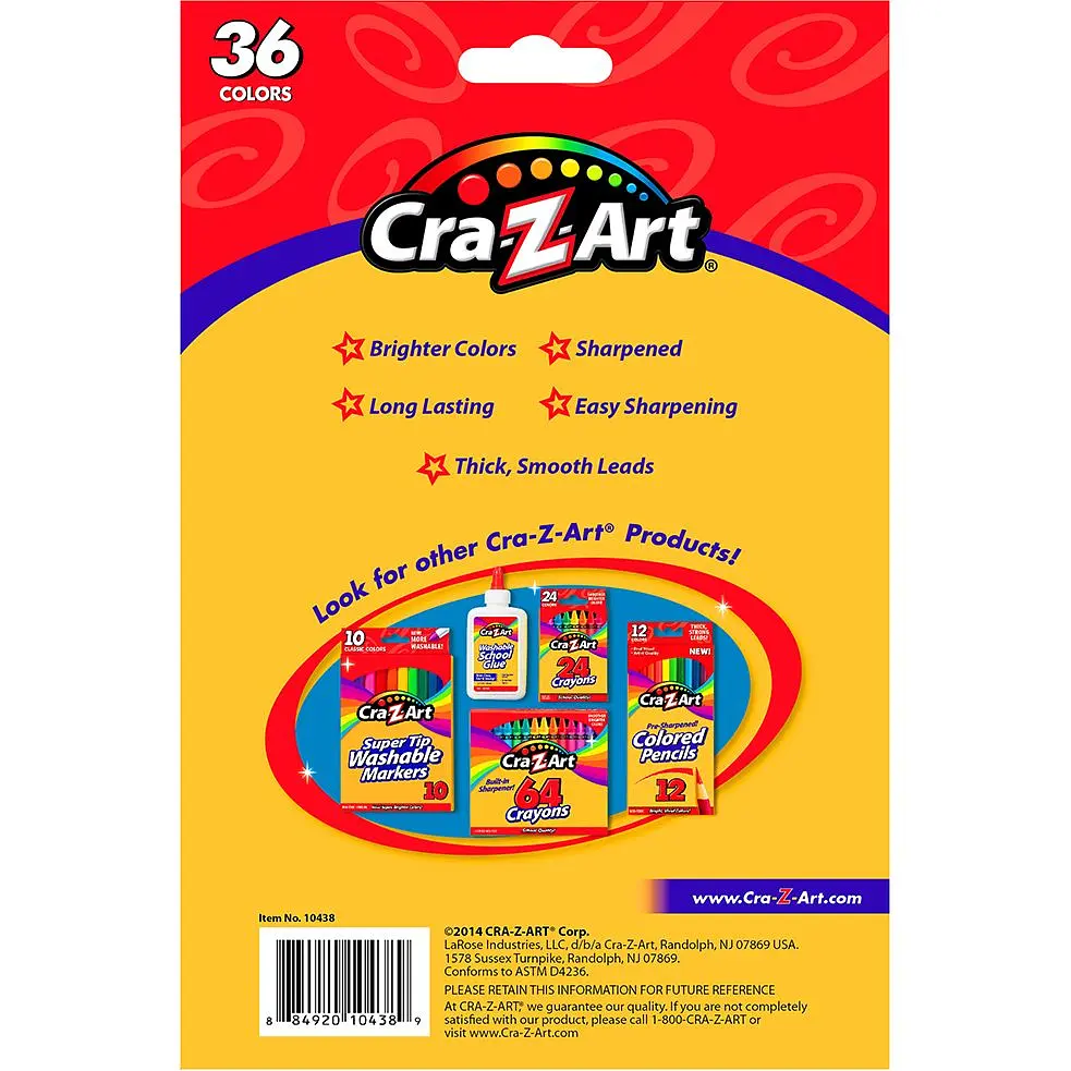 Олівці кольорові Cra-Z-Art 36 шт. (10438CRA) - фото 3