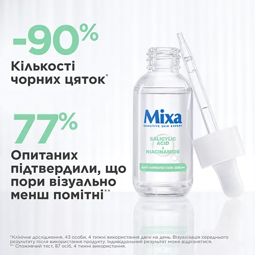 Сироватка Mixa для проблемної чутливої шкіри обличчя 30 мл - фото 6