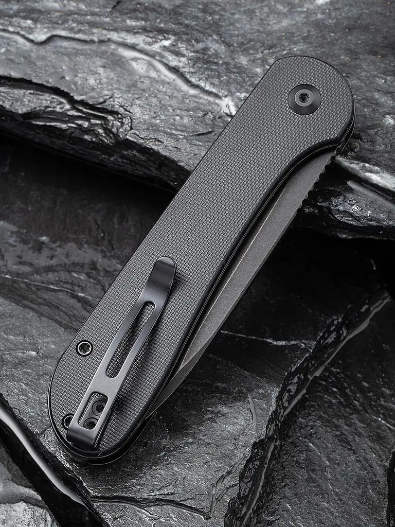 Ніж складаний туристичний Civivi Elementum Pocket, (8.9 см) 14C28N/G10 чорний - фото 6