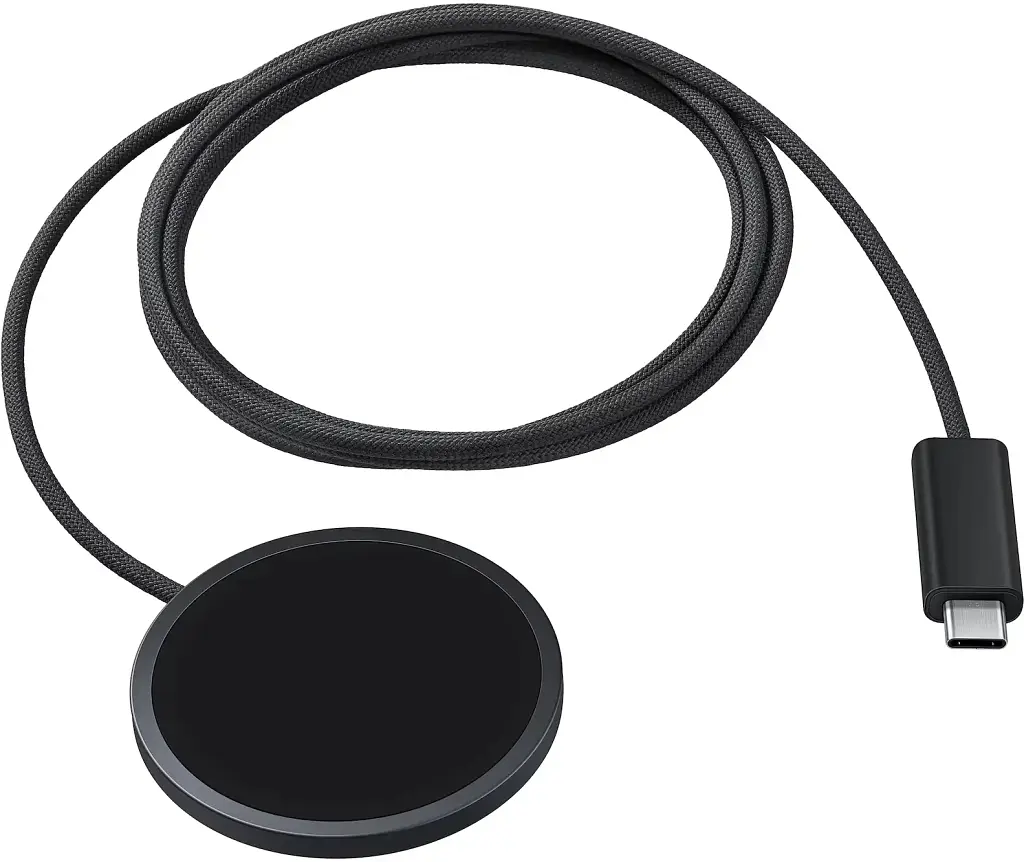 Зарядний пристрій Samsung Magnetic Wireless Qi2.2 25W 1.5m + Adapter USB-C PD45W dark gray (EP-P2900TBEGWW) - фото 4
