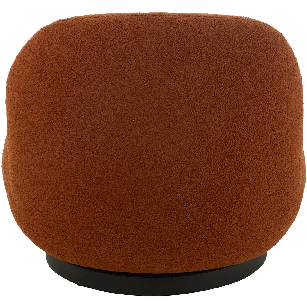 Кресло-лаунж J-line из ткани букле оранжевое (46040) - фото 3