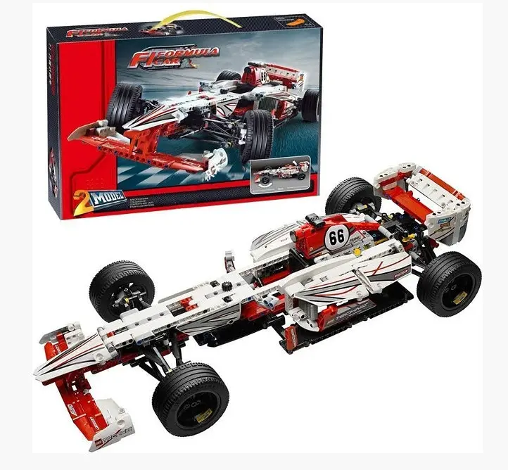 Конструктор JiSi bricks Technic 3366 Гоночный автомобиль Formula-1 - 1141 дет. - фото 3