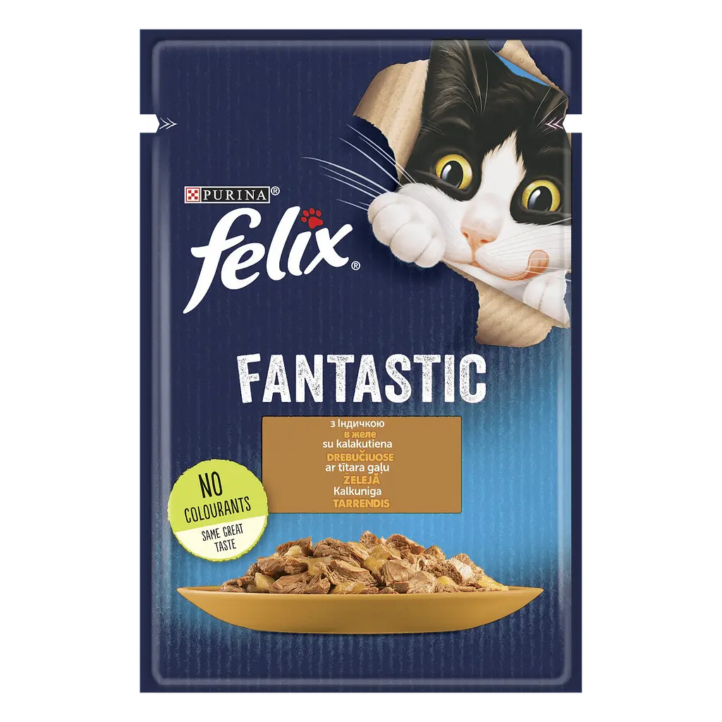 Набір вологого корму для котів у желе Felix Fantastic Мікс 1.02 кг (85 г x 12 шт.) - фото 6