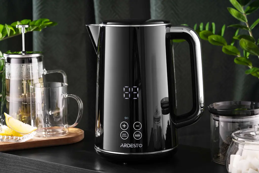 Електрочайник Ardesto Elegance Otter LED дисплей подвійні стінки 1.7 л чорний глянець (EKL-X53E) - фото 9