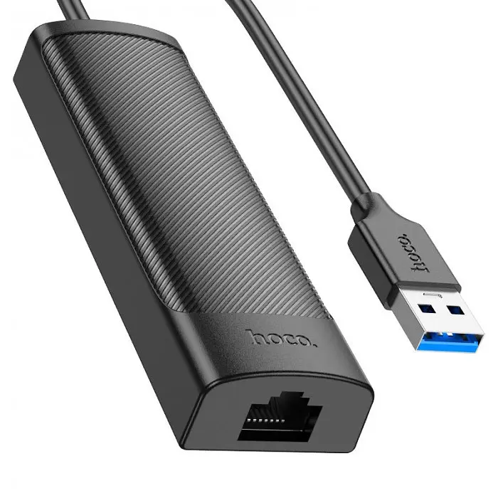 Hub HOCO HB42 4in1 (USB to USB3.0*3+RJ45) 1.2m Black