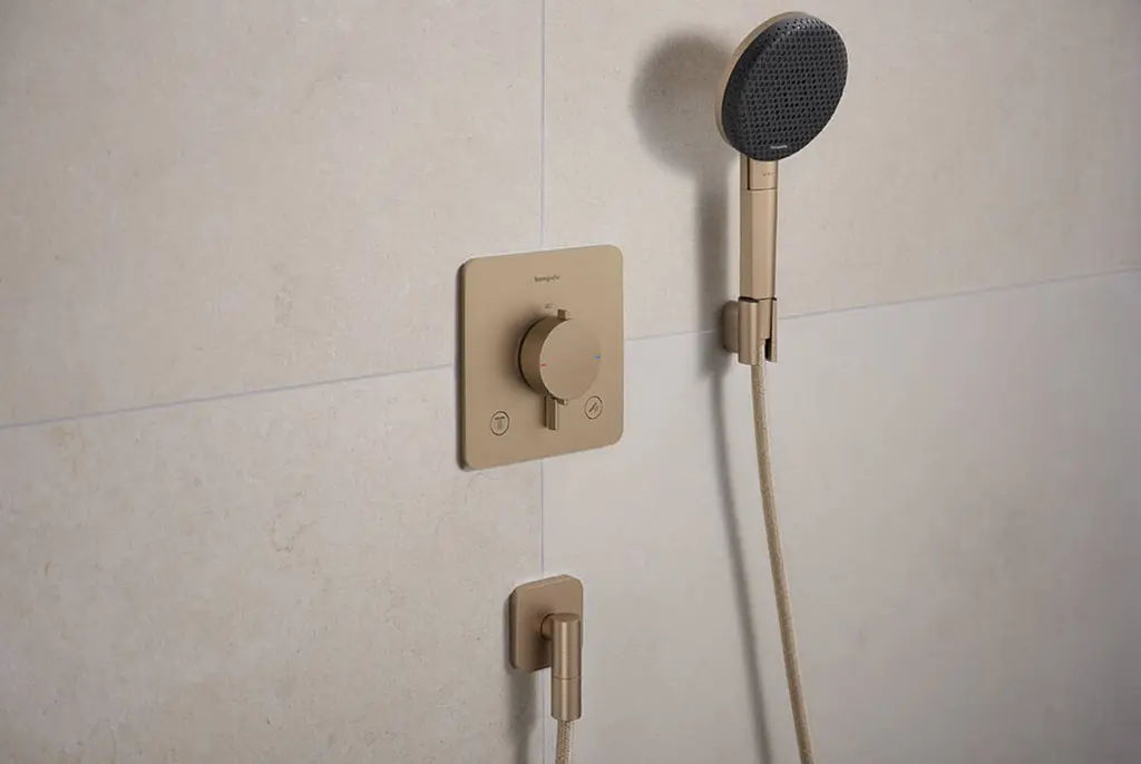 Термостат для душу Hansgrohe Ecostat Comfort Q прихованого монтажу 2 function brushed bronze 33713140 - фото 2