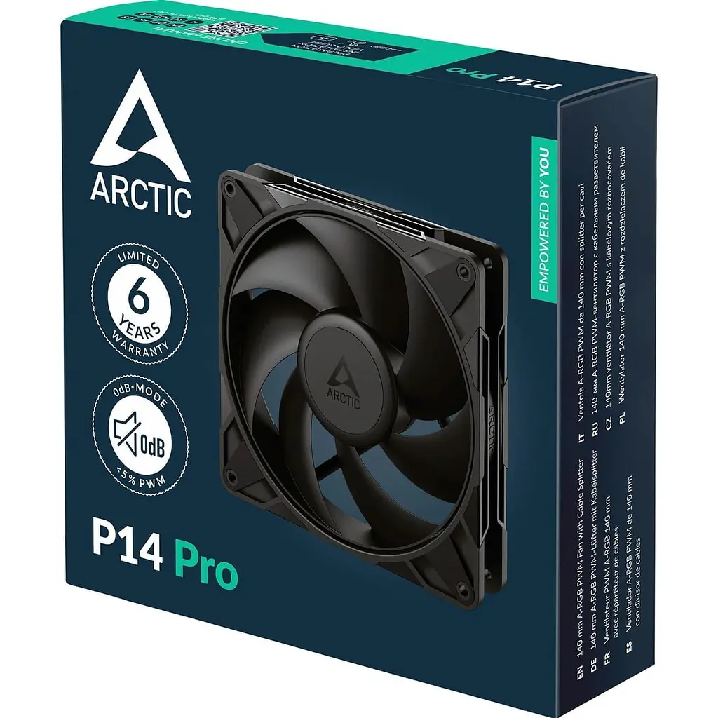 Вентилятор Arctic P14 Pro (ACFAN00313A) Black - фото 6