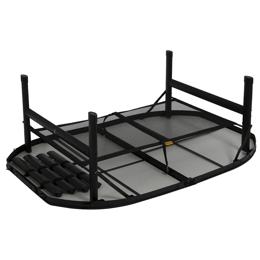 Складний стіл Bo-Camp Northgate Oval 120x80 cm Black/Grey (1404187), Сірий - фото 4