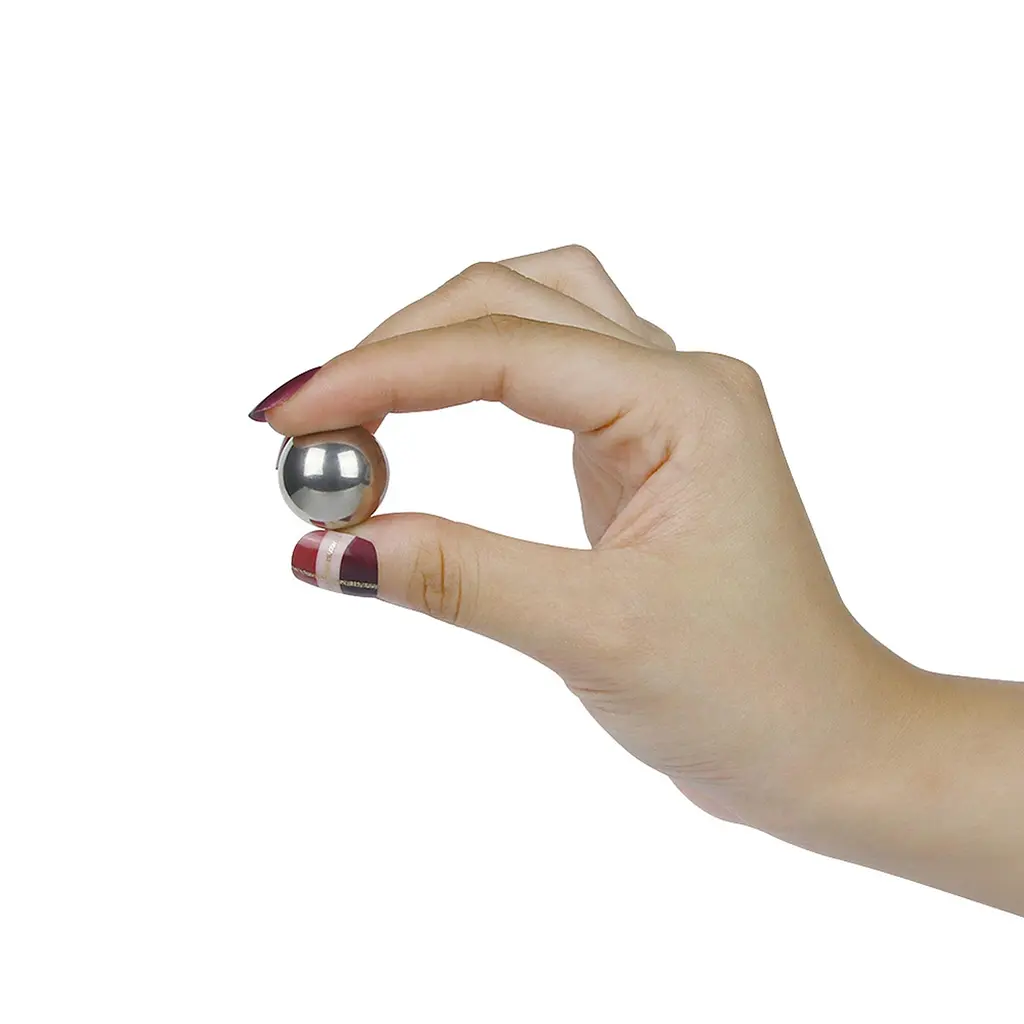 Вагинальные шарики LoveToy Passion Dual Balls, 2 см, серебристый - фото 6