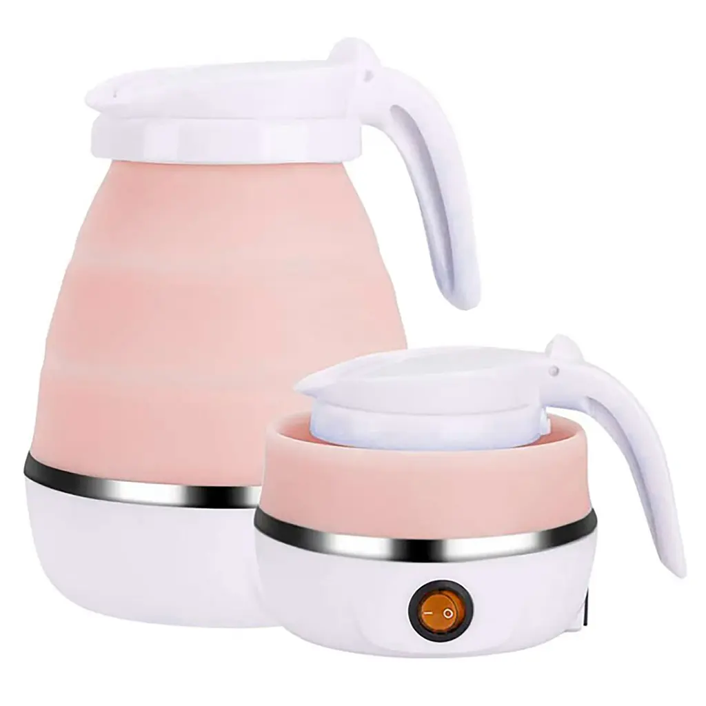 Універсальний силіконовий електричний дорожній чайник HYLLIS Electric Kettle 600 мл, Kitchen Master 87757 - фото 8