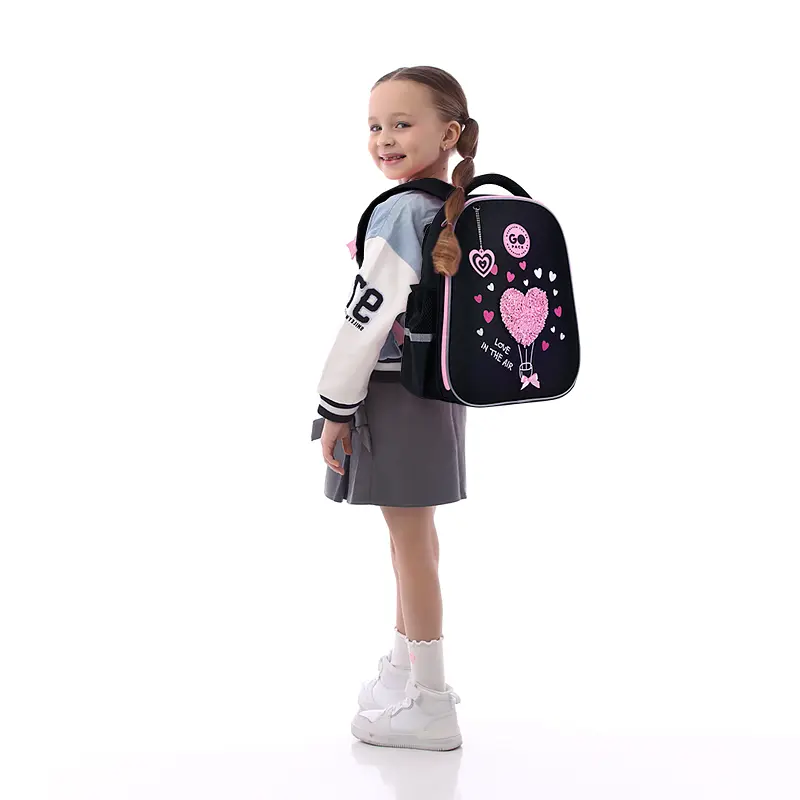 Рюкзак GoPack Education 165S Heart Черно-розовый (GO26-165S-2) - фото 15