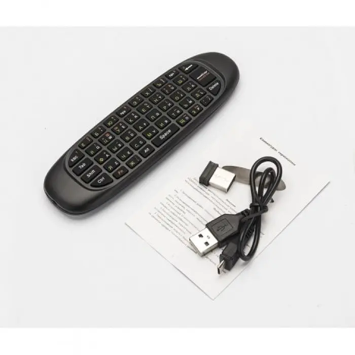 Пульт C120 бездротова мишка Air Mouse Keyboard з російською клавіатурою Аеропульт - фото 6