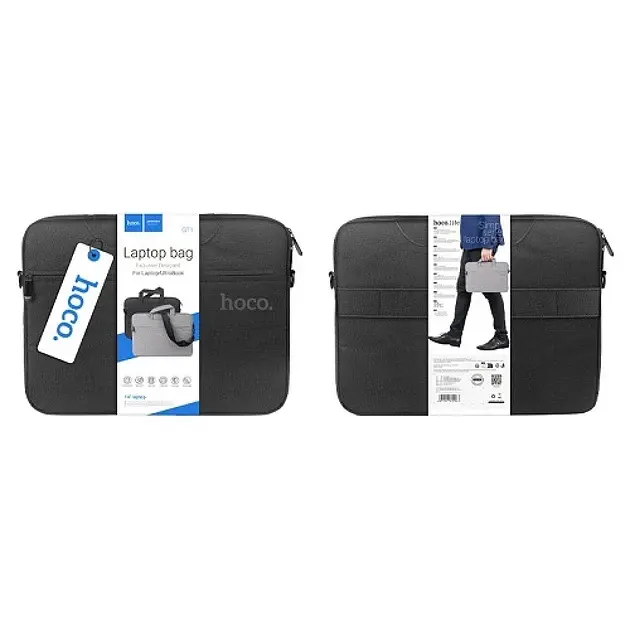 Сумка для ноутбука Hoco GT1 Simple Series Laptop Bag (15.6 inches) Black - фото 4