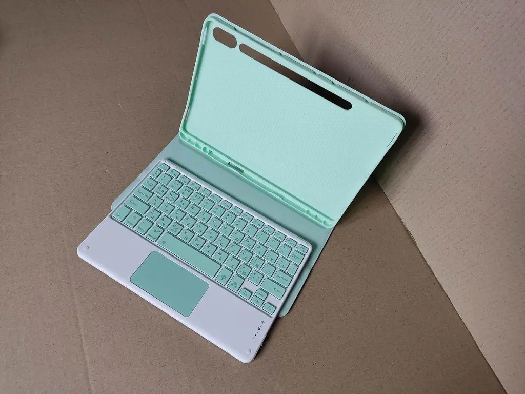 Чохол для планшета Samsung Galaxy Tab S7 S8 S9 S9FE 11' із клавіатурою touch з підсвічуванням - фото 9