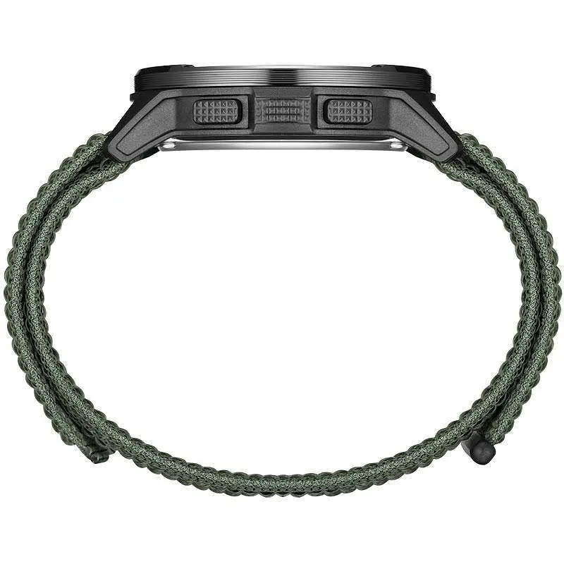Тактичний військовий годинник North Edge Alps Carbon Fibre+ чоловічий зелений - фото 4